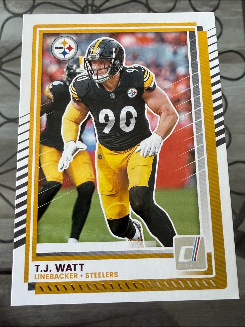 TJ Watt 2025 Panini Pittsburgh Steelers NFL Football Card